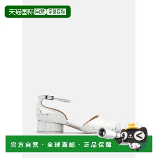 White Damaged 高跟鞋 Heels 37.5 Ballet Tabi Cracked