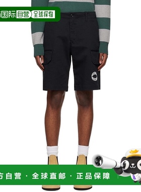 1h可退 香港直邮Moschino 莫斯奇诺 男士 黑色 Loop 短裤 0351202