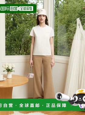 欧洲直邮MONCLER (2025新品) T-shirt en coton à logo et perle