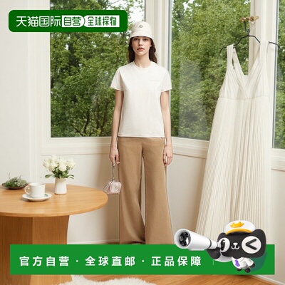 欧洲直邮MONCLER (2025新品) T-shirt en coton à logo et perle