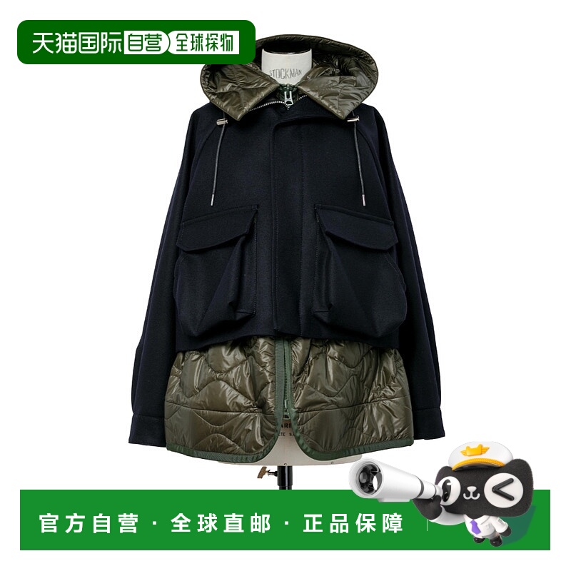 香港直邮Sacai 'Melton' 夹克 2508067羊毛
