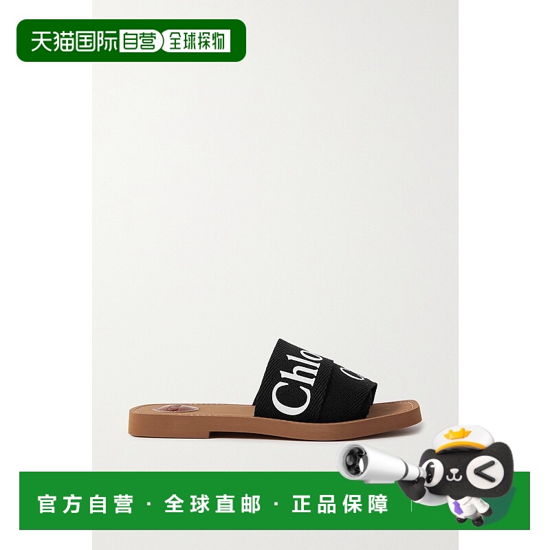 香港直邮Chloe 蔻依 女士 徽标印花拖鞋凉鞋 CHC22U188Z3