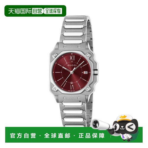 自营欧洲直邮GUCCI古驰 G-Flat 精钢腕表男女通用30mm