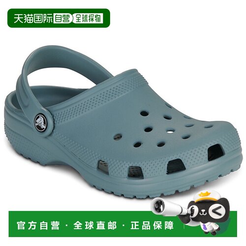 欧洲直邮Crocs 卡骆驰 童鞋 包头拖鞋 春夏 蓝色 Classic Clog K