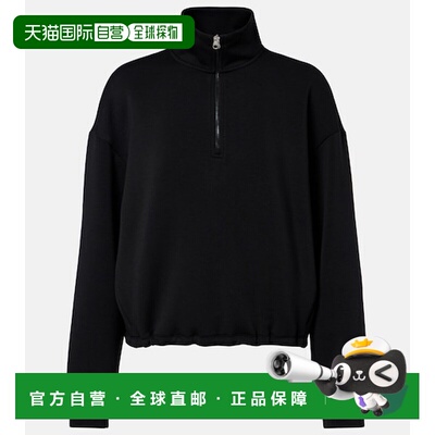 1h可退 香港直邮VARLEY 女士 Sian 半拉链卫衣 black黑色 舒适时