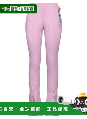 香港直邮off-white 女士 正装长裤 pink粉色 舒适时尚休闲裤西装