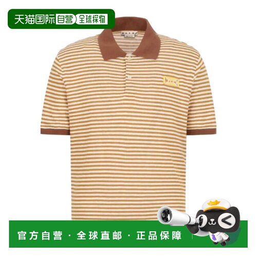 香港直邮MARNI 男士T恤 SS2026 POMU0052LXUTL015MUSTARD短袖