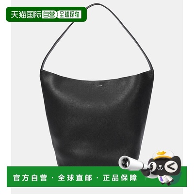 1h可退 香港直邮The Row 女士 Park 皮革手提包 black黑色 舒适时