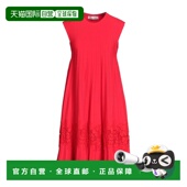 red红色 1h可退 舒 女士 中长连衣裙 香港直邮valentino 华伦天奴