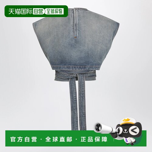 欧洲直邮ALAIA 女士T恤 AA9H1482D026CDEA56 SS2026 蓝色 Raw del