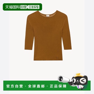 LAURENT 25春夏 欧洲直邮SAINT 圣罗兰 长T 819910Y75WA8092 女士