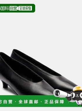 香港直邮TOT&Ecirc;ME 女士 皮质浅口鞋 black黑色 舒适时尚女鞋