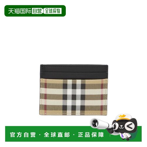 香港直邮BURBERRY/博柏利 男士 格纹图案卡夹 24SS