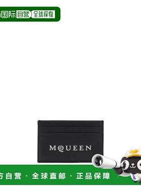 1h可退 香港直邮ALEXANDER MCQUEEN 男士卡包 8361381AAU61080BLA