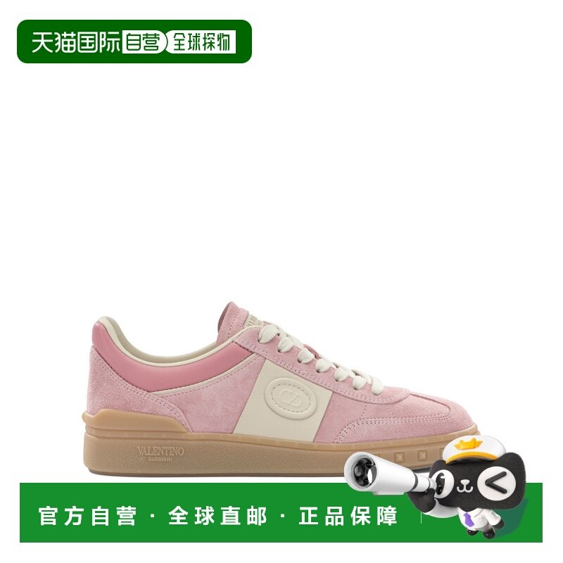 1h可退 香港直邮valentino 华伦天奴 女士 粉色绒面革橡胶运动鞋,运动鞋new,运动休闲鞋,淘宝优惠券,粉丝福利购,淘宝优惠卷