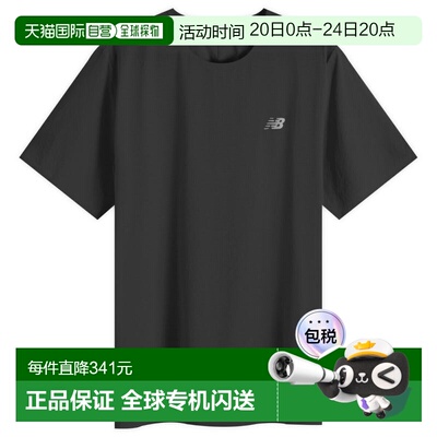 香港直邮New Balance  女士 Race Day 轻身T恤 MT51208BK