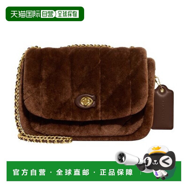 自营欧洲直邮Coach蔻驰 女包 Pillow Madison 绗缝剪羊毛单肩包