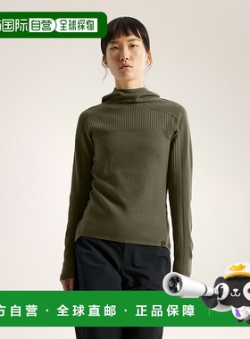 欧洲直邮Arc'teryx 始祖鸟 HALLAM美利奴羊毛连帽衣 女装帽衫