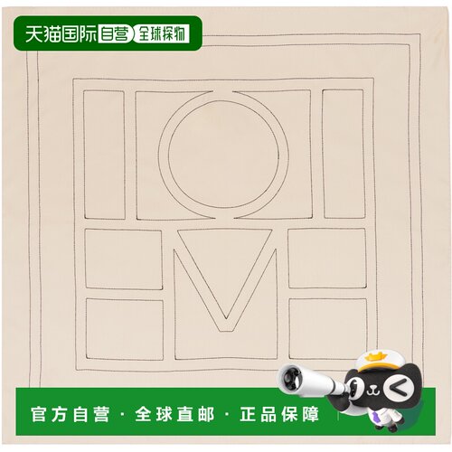1h可退 香港直邮toteme 女士 TOTEME 灰白色 Embroidered Monogra