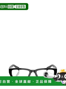 1h可退 香港直邮Prada 普拉达 女士 矩形平光镜 PRB05V black黑色