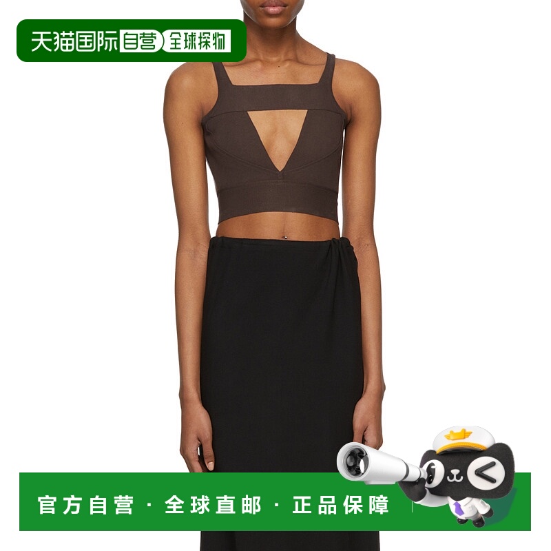 香港直邮Rick Owens 徽标后背镂空背心 RP01B4678KST64