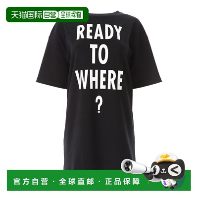香港直邮MOSCHINO 女士T恤 42904426555 SS2024 黑色 Ready To Wh