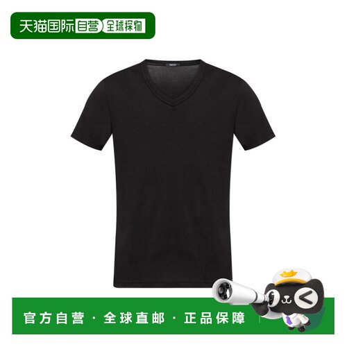 香港直邮TOM FORD 男士T恤 T4M0910400002 CO 黑色 V-neck T-shir