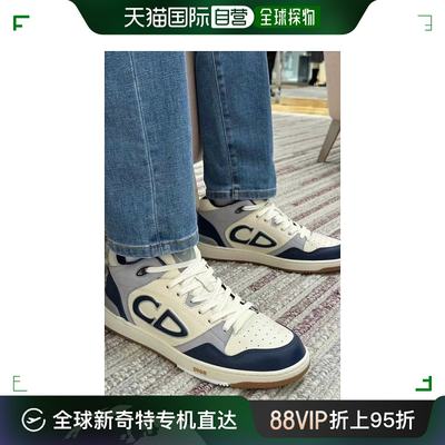 香港直邮DIOR HOMMEDior Homme B57 蓝色中帮球鞋   3SH141  ZXT