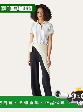 自营欧洲直邮Loro Piana 女士白色初剪羊毛Polo衫