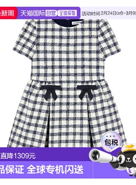 1h可退 香港直邮Self-Portrait 格纹粗花呢连衣裙 RS26-707S
