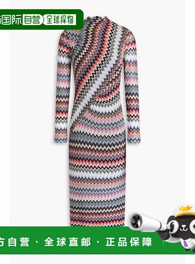 香港直邮MISSONI 米索尼 女士 钩花棉混纺中长连衣裙 DS24SG27BR0