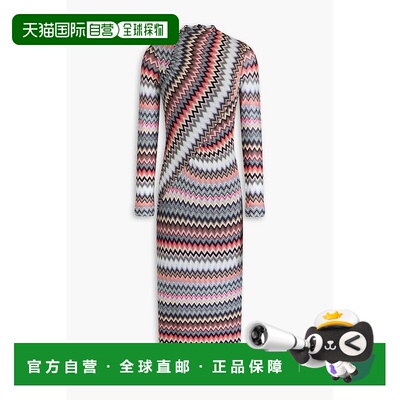 香港直邮MISSONI 米索尼 女士 钩花棉混纺中长连衣裙 DS24SG27BR0
