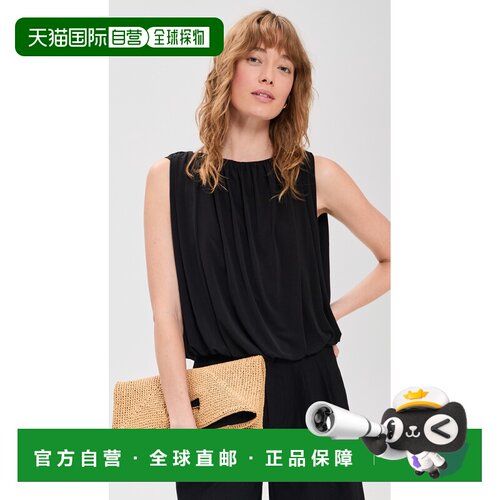 1h可退 美国直邮VINCE 女士 Bubble 上衣 black黑色 舒适时尚