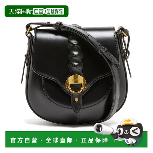 欧洲直邮自营ISABEL MARANT 女士黑色小牛皮斜挎包单肩包