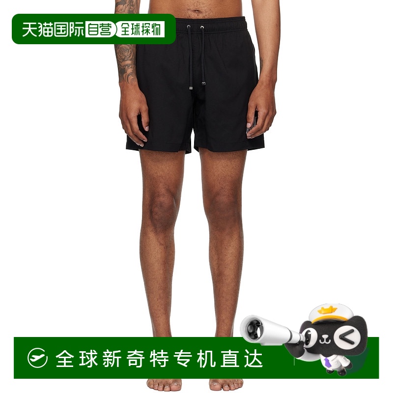 1h可退 香港直邮AMIRI 男士 黑色 MA Core Logo 泳裤 AMSWTK1034