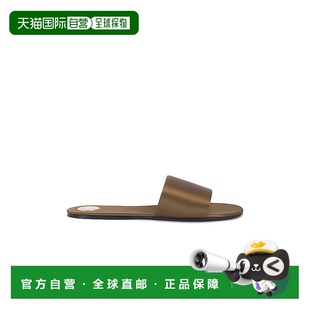 1h可退 香港直邮Saint Laurent 圣罗兰 女士 CARLYLE 平底拖鞋 77