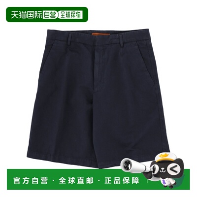 香港直邮zegna 杰尼亚 男士 长裤 UHI37A3TB17B09R短裤亚麻休闲裤