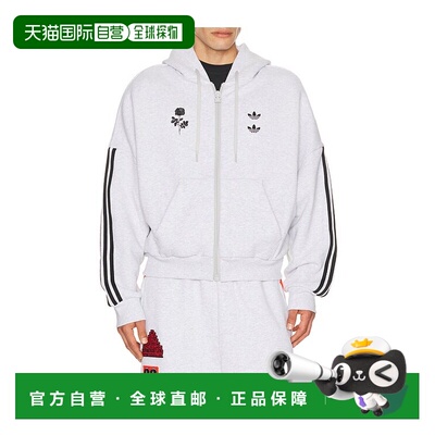 香港直邮Adidas 男士 x Willy Chavarria 全拉链连帽套头衫 KV225