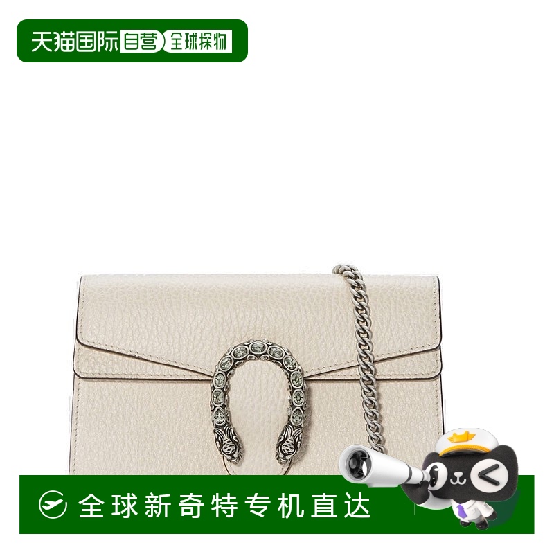 自营Gucci/古驰Dionysus女士牛皮时尚水晶虎头链条斜跨单肩包