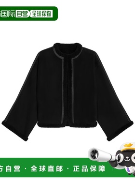 1h可退 香港直邮Celine 长袖皮夹克 RV14A895L.