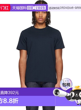 1h可退 香港直邮A.P.C. 男士 海军蓝 Standard Brode T 恤 COHBWM
