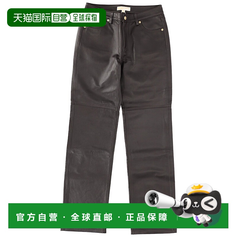香港直邮Michael Kors 迈克高仕 女士 皮革长裤 MT530UWFAF201CHO