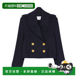 香港直邮Givenchy 短款羊毛呢大衣 BWC0EZ16BK西装