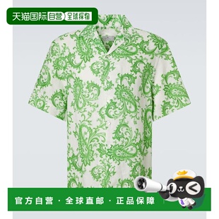 艾特罗 舒适时尚 男士 white白色 佩斯利亚麻衬衫 香港直邮Etro