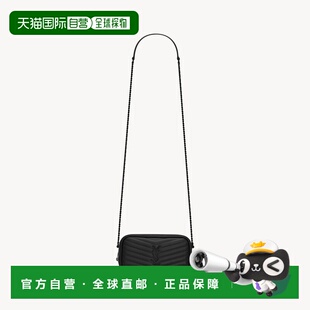 自营欧洲直邮YSL圣罗兰 LOU系列女士黑色小牛皮拉链开合相机单肩