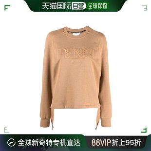 香港直邮FENDI 字母徽标圆领卫衣 Women 22SS