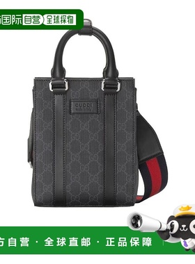 香港直邮24SS GG Supreme迷你单肩包 Men真皮