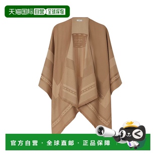 香港直邮Fendi FXX775AUM2 芬迪 裹身斗篷 brown棕色 女士 1h可退