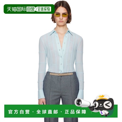 1h可退 香港直邮Tory Burch 托里 伯奇 女士 蓝色 Wool Button Do