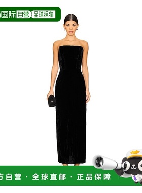 香港直邮Lpa 女士 Emery 天鹅绒长款连衣裙 LPD935H24长裙